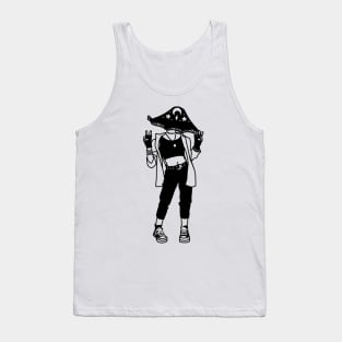 grunge gothic emo egirl black mushroom moon sparkles retro vintage converse star lofi fashion Tank Top